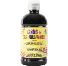 Schwarze Schulfarbe in einer 500-Milliliter-Flasche für Kinder und Schule
