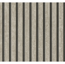 Dekorplatte mit Holzoptik und gerillter Oberfläche