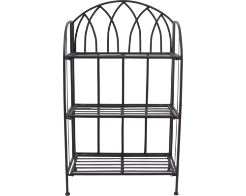 Metall Pflanzenregal mit drei Ablagen für den Innen- und Außenbereich.