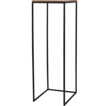 Blumenständer mit Holzplatte und Metallrahmen