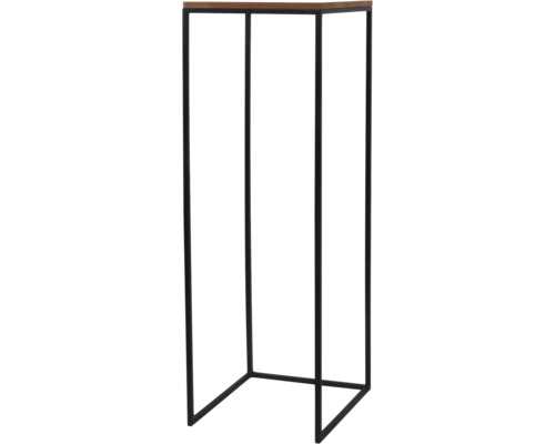 Blumenständer mit Holzplatte und Metallrahmen