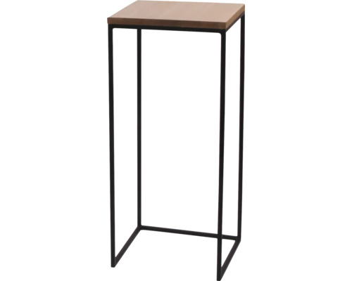 Beistelltisch mit Holzplatte und Metallgestell