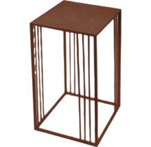 Quadratischer Beistelltisch aus Metall