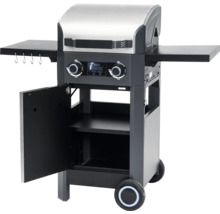 Gasgrill mit Ablageflächen, Schrank und Rädern