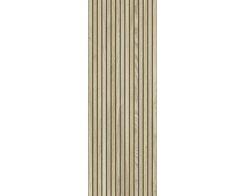 Holzpaneel mit Lamellenstruktur zur Wandgestaltung