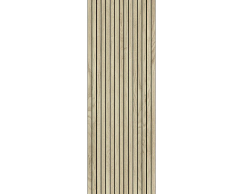 Holzpaneel mit Lamellenstruktur für Wandgestaltung