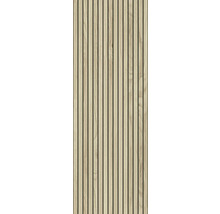 Holzpaneel mit vertikalen Lamellen zur Wandverkleidung