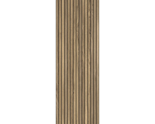 Holzpaneel mit Lamellenstruktur