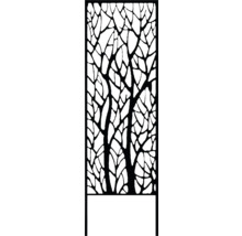 Sichtschutzzaun mit Baumdesign