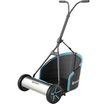 Handrasenmäher mit Grasfangkorb