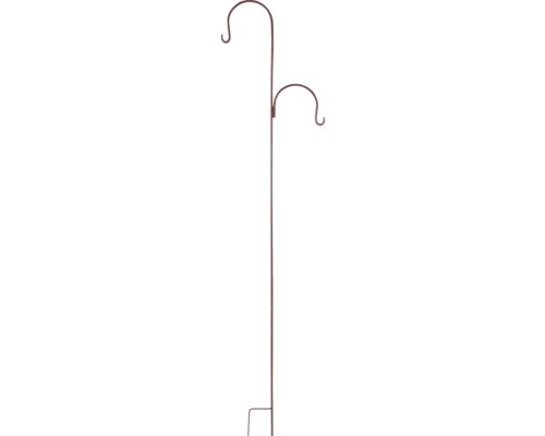Doppelter Pflanzenhaken aus Metall