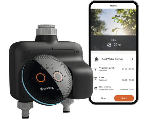 Gardena Smart Water Control mit Smartphone-App zur Gartenbewässerung