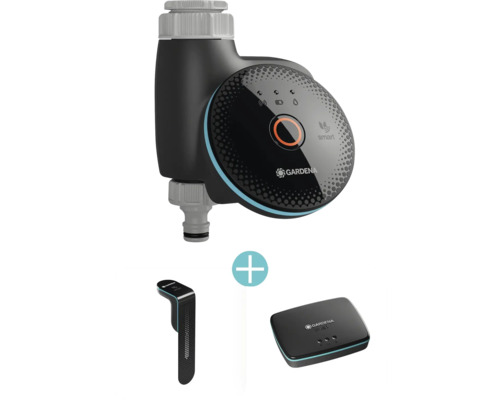 Gardena Smart Water Control Set mit Sensor und Gateway zur automatischen Gartenbewässerung