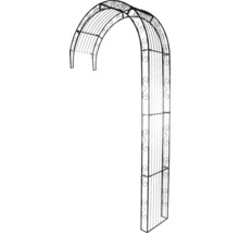 Gartenbogen aus Metall mit Rankhilfe