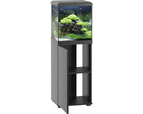 Aquariumkombination mit Unterschrank, inklusive Bepflanzung und Fischen