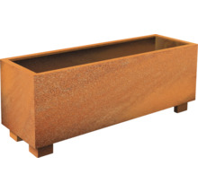 Rechteckiger Pflanzkasten aus Metall mit Füßen