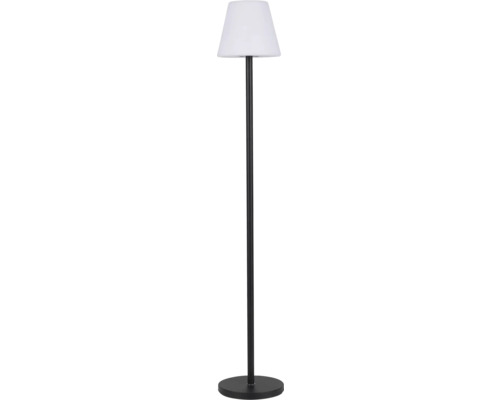 Stehlampe mit Schirm und rundem Fuß