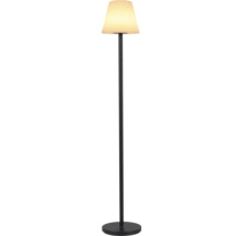 Stehlampe mit Lampenschirm und rundem Fuß