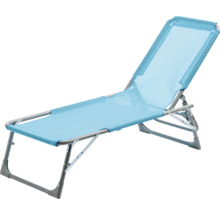 Verstellbare Gartenliege aus Aluminium und Textilgewebe