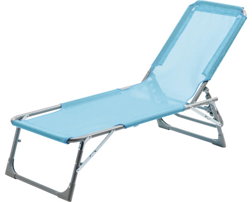 Verstellbare Gartenliege aus Aluminium und Textilgewebe