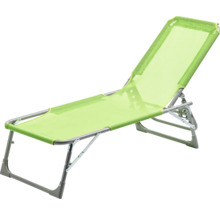 Verstellbare Sonnenliege aus Metall und Stoff