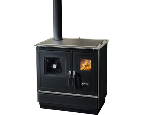 Holzherd mit Kochfeld und Ofen