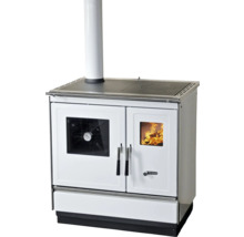 Holzherd mit Kochfeld und Backofen