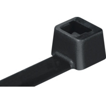 Schwarzer Kabelbinder