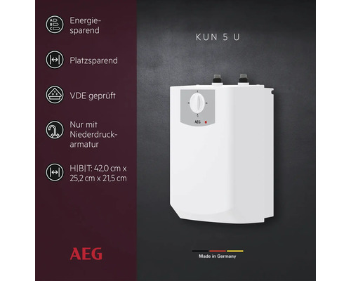 AEG KUN 5 U Warmwasserbereiter zur Wandmontage
