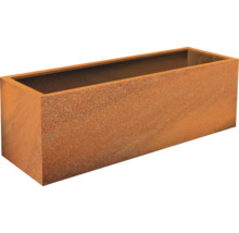 Rechteckiger Pflanzkasten aus Metall