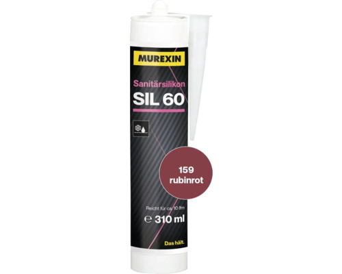 Sanitär Silikon Murexin SIL60 rubinrot 310 ml Murexin Sanitärsilikon SIL 60, 310 ml, rubinrot