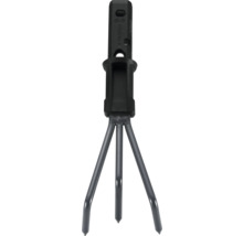 Unkrautstecher mit drei Zinken und Kunststoffgriff