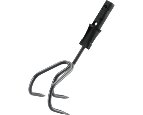 Gartenkralle mit drei Zinken und Griffstück