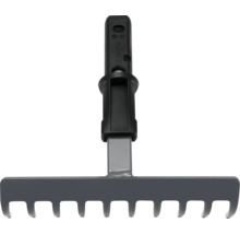 Gartenrechen aus Metall und Kunststoff