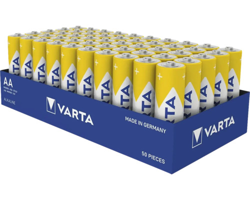 Varta AA Mignon-Batterie Energy 1,5V 50er Pack Packung mit 50 Stück Varta AA Alkaline Batterien