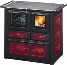 Holzherd mit Backofen und Kochfeld