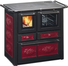 Holzherd mit Backofen und Kochfeld