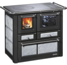 Holzherd mit Kochfeld und Backofen