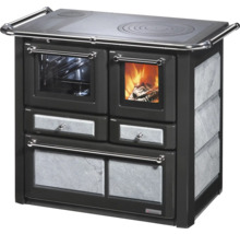 Holzherd mit Backofen und Kochfeld