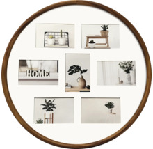 Runder Fotorahmen mit mehreren Bildern