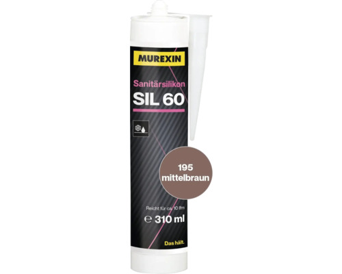 Murexin Sanitärsilikon SIL 60, mittelbraun, 310 ml