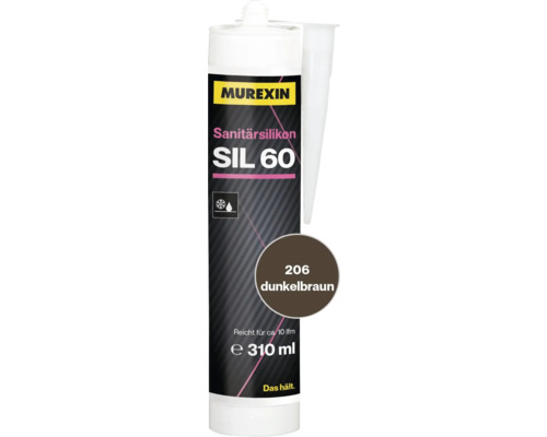 Murexin Sanitärsilikon SIL 60 dunkelbraun