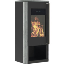 Warmluftofen mit Sichtfenster und Holzfach