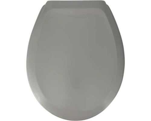 Grauer Toilettensitz von oben