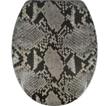 Toilettensitz mit Schlangenmuster