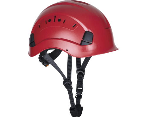 Schutzhelm ARDON PRIME GUARD ABS-Kunststoff rot Roter Schutzhelm mit Belüftungsöffnungen und verstellbarem Kinnriemen