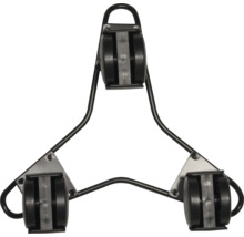 Gerätehalter für die Wandmontage mit drei Haltevorrichtungen