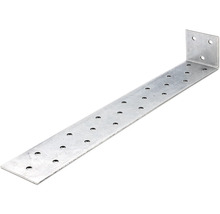 Gelochter Winkelverbinder aus Metall für Holzkonstruktionen