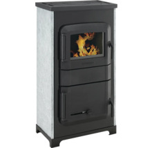 Kaminofen mit Feuerraum und Holzfach