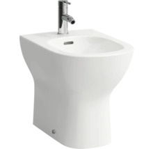 Bidet aus Sanitärkeramik mit Armatur